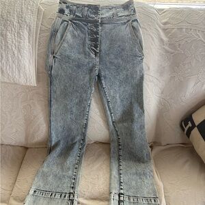 Ulla Johnson Ellis acid washed crop denim jean